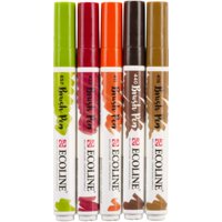 Royal Talens - Set 5 Marcadores Acuarela Ecoline Colores Otoño