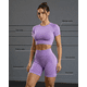 thumbnail image 2 of Conjunto Deportivo Mujer Short Push Up y Top Manga Corta, 2 of 4