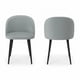 thumbnail image 2 of Pack de 2 Sillas Velvet Respaldo Liso Base Negro, 2 of 2