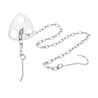 Magideal - Tablero De Trípode Para Acampar Con Cadena Ajustable Olla Para Colgar Cocinar Placa De Trípode Portátil Para Fogata Para Mochileros Teteras Picnic Via Trípode 7Cm Agujero 2Cm