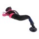 thumbnail image 3 of Casco Trenzas Cola De Caballo Casco De La Motocicleta Peluca Rizada Negro + Rosa, 3 of 5