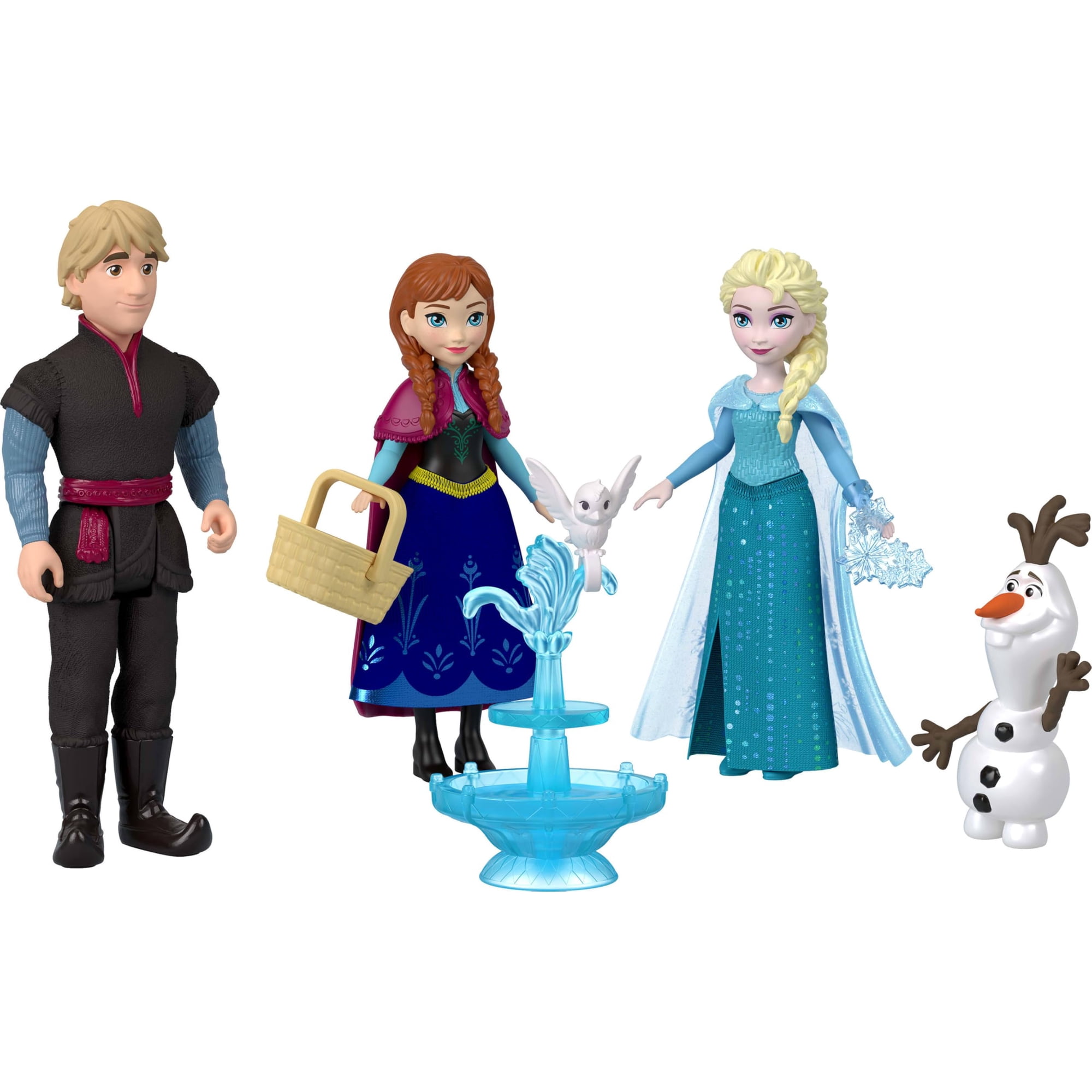 Mattel Frozen Set De 4 Muñecas Pequeñas Con Accesorios