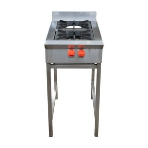 Ventus - Anafe 2 Quemadores Inox Glp