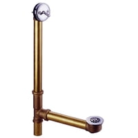 Desagüe Y Rebosadero Para Bañera Kingston Brass Dtl1181, Cromo Pulido