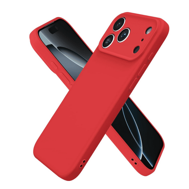 Carcasa Funda Para iPhone 17 Pro Max Silicona Rojo | Lider