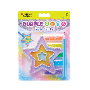 Faber-Castell - Super Sticker Bubble Gems Creativity For Kids Estrella