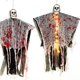 thumbnail image 1 of Fantasma De Calavera Colgante Halloween Con Manchas Sangre Led Altura 85cm 1pcs, 1 of 7