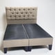 thumbnail image 1 of Base y Respaldo De Cama Dos plazas Diseño capitoné Con Perlas, 1 of 3