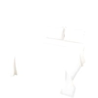 Genérico - Juego De Sabanas Superking Blanco