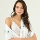 thumbnail image 5 of Bata de Mujer Mini Satin Blanco Estampado, 5 of 5