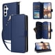 thumbnail image 5 of Funda Cartera con Cremallera y Correa para Samsung Galaxy A35 5G Soporte y Tarjetero Azul, 5 of 6