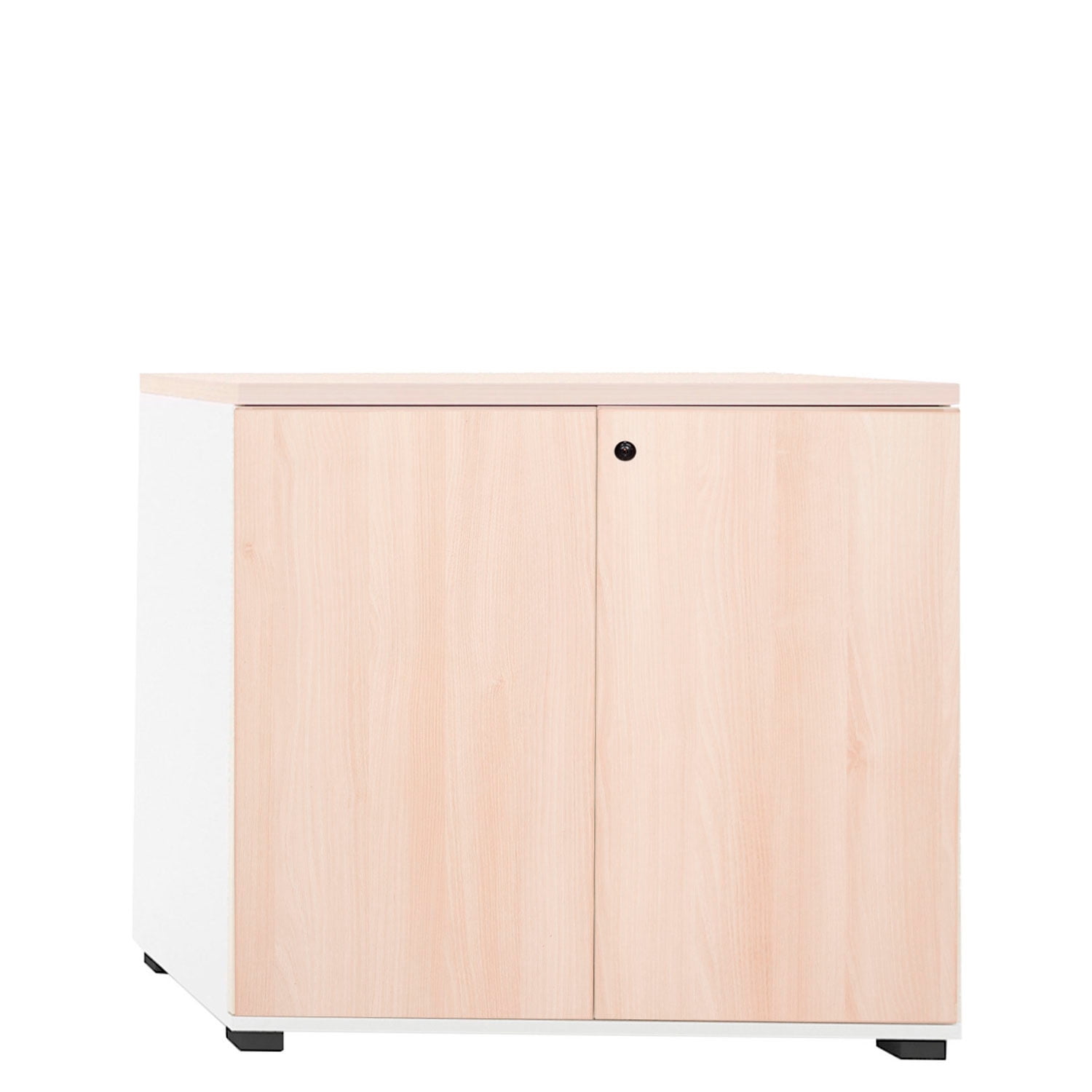 Form Office - Gabinete Bajo Con Puertas 80x40x75 Wengue/gris