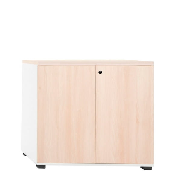 Gabinete Bajo Con Puertas 80x40x75 Wengue/Gris
