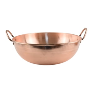 Magideal - Olla De Cobre, Utensilios De Cocina De Cobre, Sartén Para Estofado, Olla De Cocina Hecha A Mano, Tazón Para Batir, Utensilios De Cocina, Olla Seca, 30 Centimetros