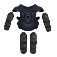 Ioensy - Traje De Armadura De Motocicleta Para Niños De 5 Piezas Con Rodilleras Y Coderas Para Monopatín Y Ciclismo S