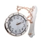 thumbnail image 4 of Reloj De Pared De Doble Cara Para Cumplea?os, Regalo, Sala De Estudio, Fiesta Al Aire Libre, Silencioso, Blanco, 4 of 5