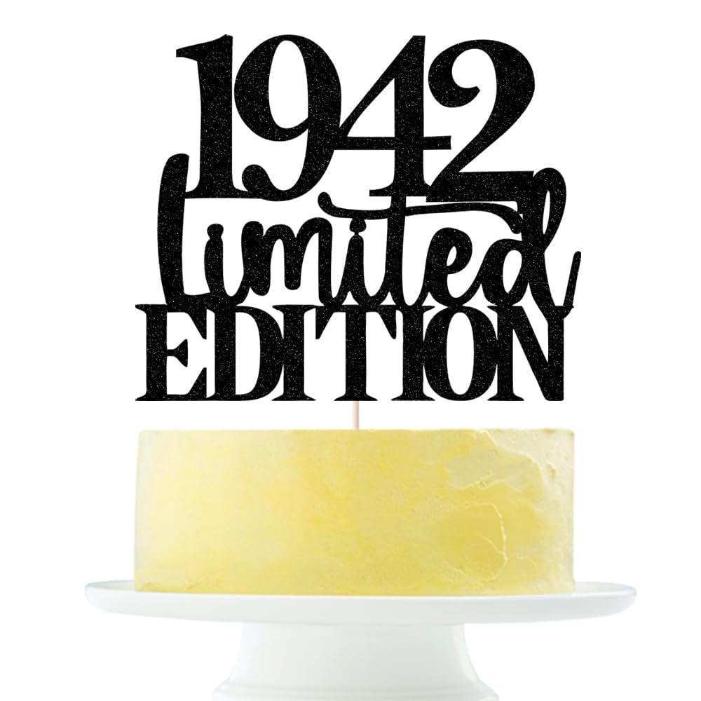 Adorno Para Pastel Yetxel 1942 Edición Limitada Brillo Negro