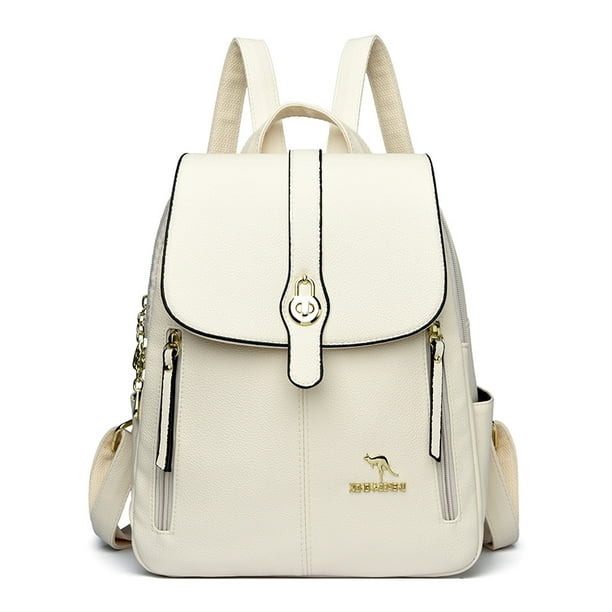 Genuine Brand Women Leather Backpack High Quality Female Back Pack for Girls School Bags Travel Bagpack Ladies Bookbag Rucksack
