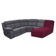thumbnail image 4 of Funda para Chaise ULTICOR de Terciopelo Plush Burdeos Grande Derecha, 4 of 6