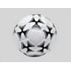 thumbnail image 2 of Balon de fútbol cosido a máquina blanco, 2 of 2