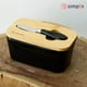 thumbnail image 5 of Mantequillero Cerámica Tapa Bamboo + Cuchillo 600 ml Simplit negro, 5 of 8