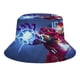 thumbnail image 1 of Iron Man Sombrero bucket para adultos, gorra de protección solar, sombrero de pescador plegable para viajes al aire libre, pesca y actividades de verano, 1 of 6
