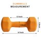 thumbnail image 2 of Par de mancuernas Balelinko de 6,8 kg, neopreno hexagonales, color naranja, 2 of 7