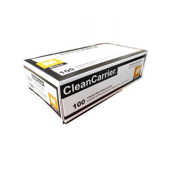 Guantes de Nitrilo Negro Talla M CleanCarrier