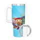 thumbnail image 3 of Super Why Vaso aislado de acero inoxidable con asa, diseño temático, regalo para familia, amigos y fans; incluye pajita y encaja en el portavasos estándar, 40 oz, 3 of 6