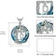 thumbnail image 5 of Collar HESHPAWS Tree of Life con Inicial A-Z Azul, 5 of 6