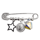 thumbnail image 1 of Colgante en Plata 925 San Benito Abad con Cristal y Estrella, 1 of 2