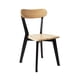 thumbnail image 1 of Silla Para Comedor Cocina Madera Moderna Respaldo Curvo Fresno Negra, 1 of 8