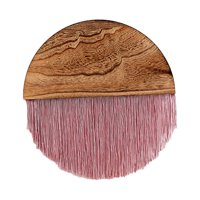 Bothyi - Tapiz Bohemio Decoración De Pared Vivero Arte Geométrico Hogar Macramé Colgante De Pared Rosa