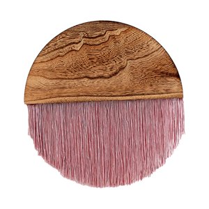 Bothyi - Tapiz Bohemio Decoración De Pared Vivero Arte Geométrico Hogar Macramé Colgante De Pared Rosa