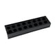 thumbnail image 2 of Florero Rectangular Florero De Acrílico Florero De Arte Negro Para Dormitorio Fiesta Oficina 40x10x6.5cm 16 Agujeros, 2 of 3