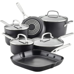 Juego De Utensilios De Cocina Kitchenaid De Inducción Anodizado Duro, 10 Piezas