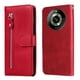 thumbnail image 2 of Funda con Cremallera para Realme 11 Pro, Carcasa Cartera de Cuero PU con Soporte y Tarjetero, 2 of 6