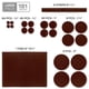 thumbnail image 5 of Protectores de fieltro para muebles X-Protector, 181 piezas, marrón, protectores para el suelo, 5 of 6