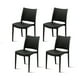thumbnail image 1 of Pack de 4 Sillas de Terraza Exterior Tipo Restaurante - Negras, 1 of 3
