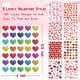 thumbnail image 2 of Pegatinas LINAYE con forma de corazón de San Valentín, 2000 unidades, para niños, 45 hojas, 2 of 6