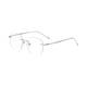 thumbnail image 4 of Gafas Sin Montura Casual Gafas De Moda Para Fiesta Cumpleaños Vacaciones Plata, 4 of 5