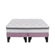 thumbnail image 1 of Cama Europea Stella 2 Plazas 150x190 cm Base Colchón Negro Rosada, 1 of 3