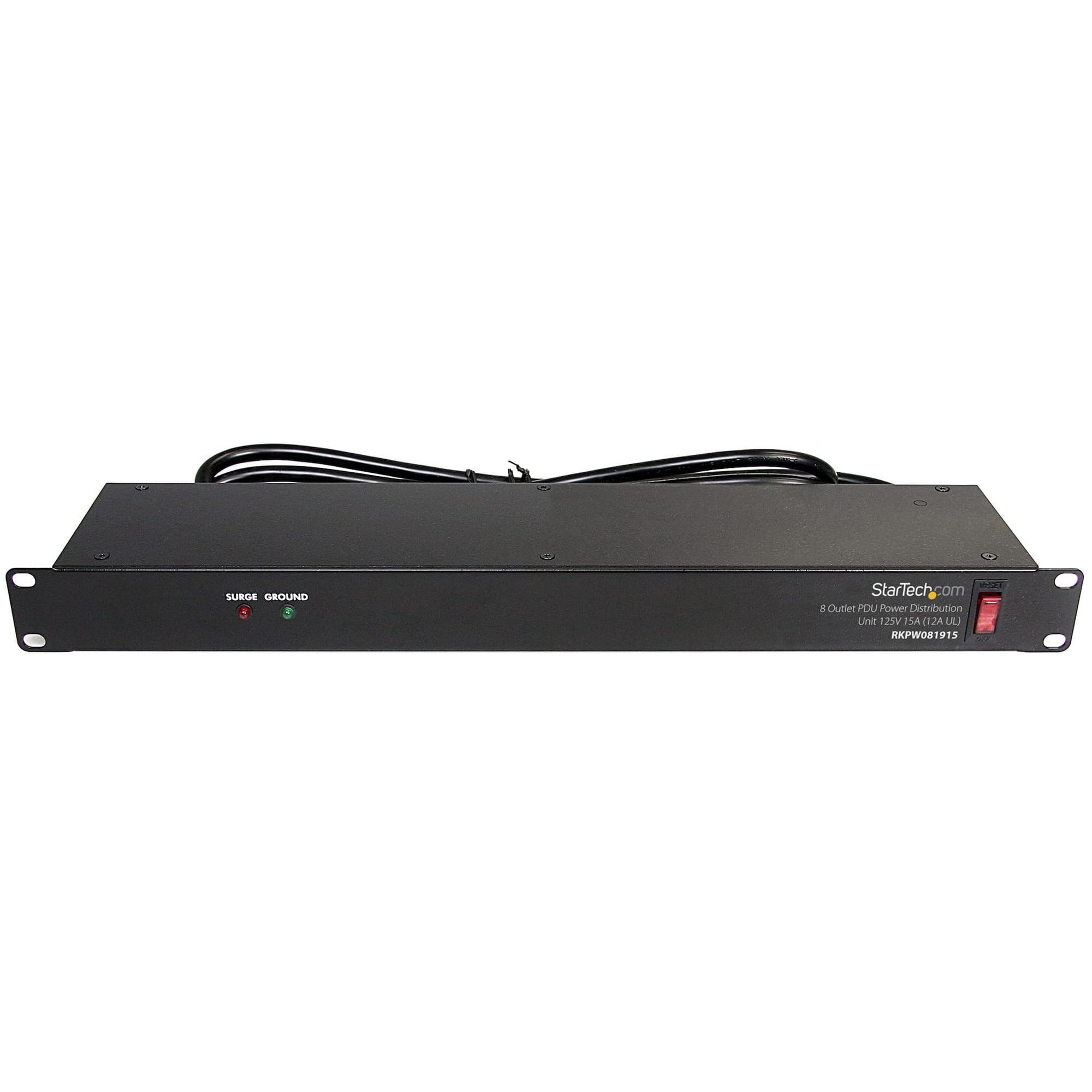 Soporte Para Rack Power Strip De 8 Salidas Y 1u De Startech.com Con Protección Contra Sobretensiones