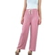 thumbnail image 1 of Pantalon Palazzo Acanalado Mujer Cintura Elasticada Verano Colores 369, 1 of 5