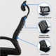 thumbnail image 2 of Silla De Oficina Ejecutiva Madrid Ergonomica Color Negra y Blanca, 2 of 7