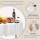 thumbnail image 3 of Mantel D&Z redondo blanco de 213 cm – Pack de 12 desechables, 3 of 7