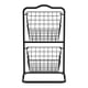 thumbnail image 3 of Cesta de alambre para cocina con almacenamiento Oceanstar, 2 niveles, color negro, 3 of 5