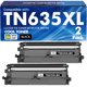 thumbnail image 1 of Cartucho de tóner negro Cool Toner TN635XL, paquete de 2, compatible con Brother, 1 of 6