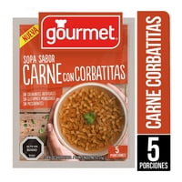 Sopa Sabor Carne Con Corbatitas (5 Porciones) Sobre 60 G Gourmet
