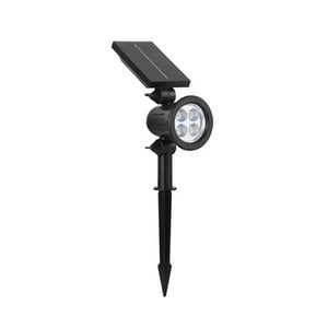 Want - Foco Estaca Jardín Solar 4 Leds 1,5W Luz Cálida